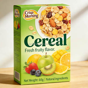 Custom Folding Carton Food Packaging Box for Biscuits Cookies Cereal Snack Retail Packaging