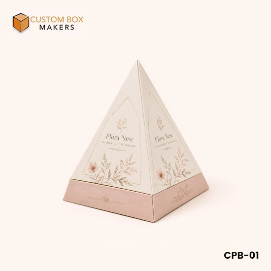 Custom Pyramid Shaped Retail Boxes