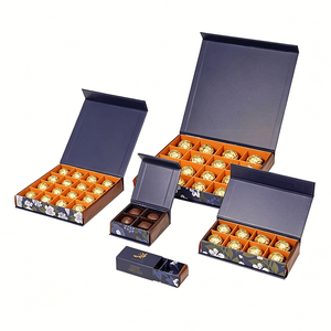 Custom Luxury Dessert Magnetic Chocolate Truffle Packaging Rigid Gift Box