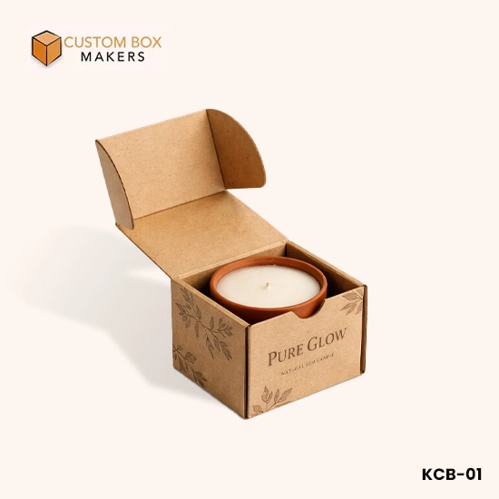 Eco-Friendly Recycled Kraft Candle Packaging Boxes