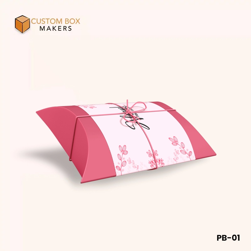 Pillow Box stylish curved paper packaging
