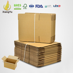 Custom Recyclable Cardboard Corrugated Moving Carton Brown Big Shipping Boxes for Packaging and Promotion