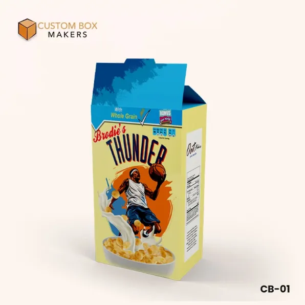 Wholesale custom printed cereal paperboard packaging boxes