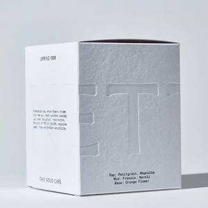 Wholesale Custom Printed Cosmetic Boxes Eco-friendly Tuck-top Box with Embossing Textured Paper