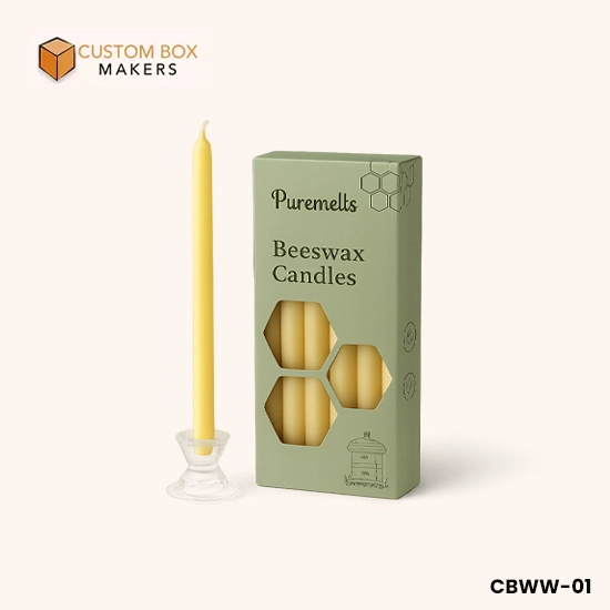 Custom Window Cutout Candle Packaging Boxes
