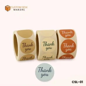Custom printed stickers and labels for branding