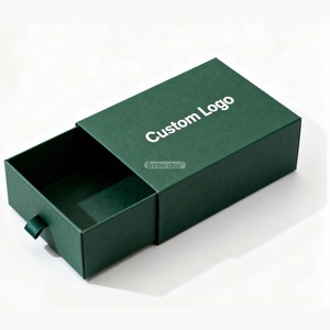 Free Design Custom logo Sliding Rigid Packaging Recyclable Hot Stamping Cardboard Luxury Drawer Box