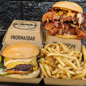Custom 6 Inch Biodegradable Premium Kraft Paper Burger Box