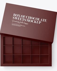 Wholesale Custom Luxury Chocolate Boxes Embossing Recycled Materials Rigid Hard Paper Packaging