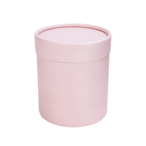 Luxury Round Flower Box with Lid Custom Logo